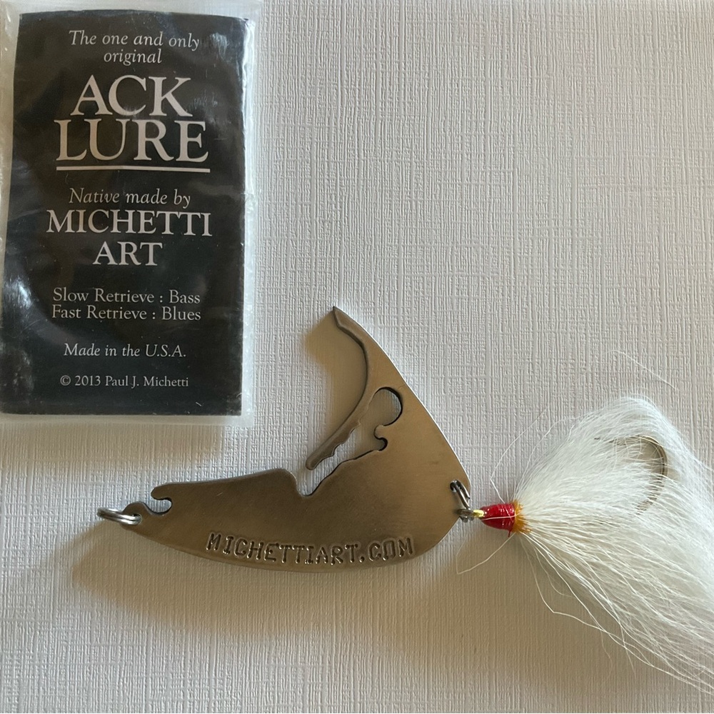 Silver ACK Fishing Lure by Paul Michetti
